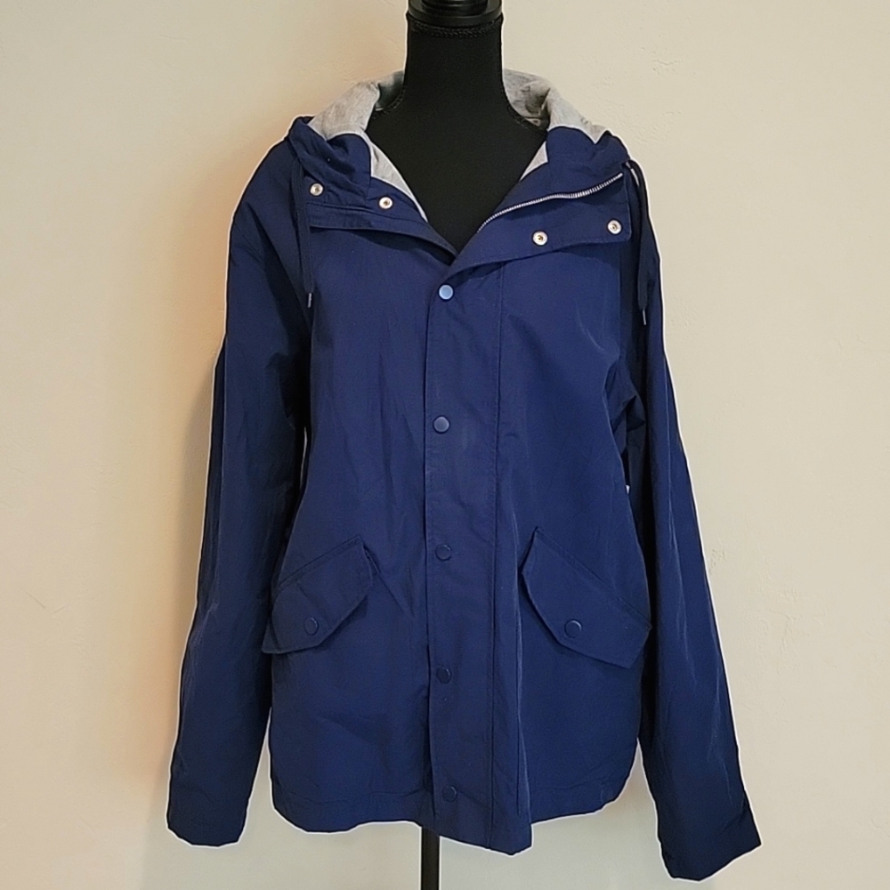 Old Navy Women's Hooded Water Resistant Jacket in Navy XL